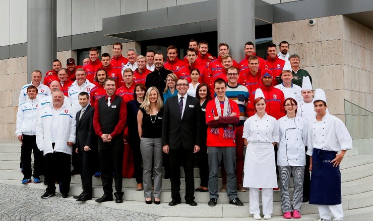 ČESKÁ FOTBALOVÁ REPREZENTACE NABÍRALA SÍLY V OLOMOUCKÉM HOTELU CLARION